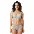 College Girl Neted “B” Cup Light Padded Non Wired Bra & Mid Rise Brief Lingerie Set Assorted Colors