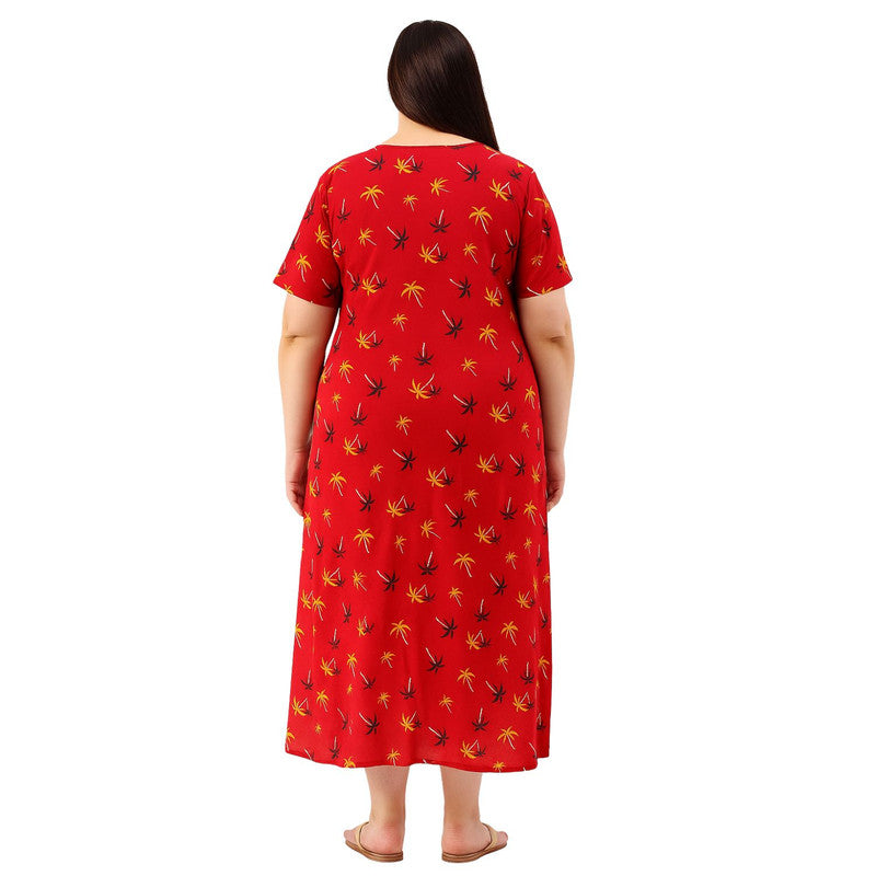Spenca Cotton Printed Nighty Gown 2XL Size