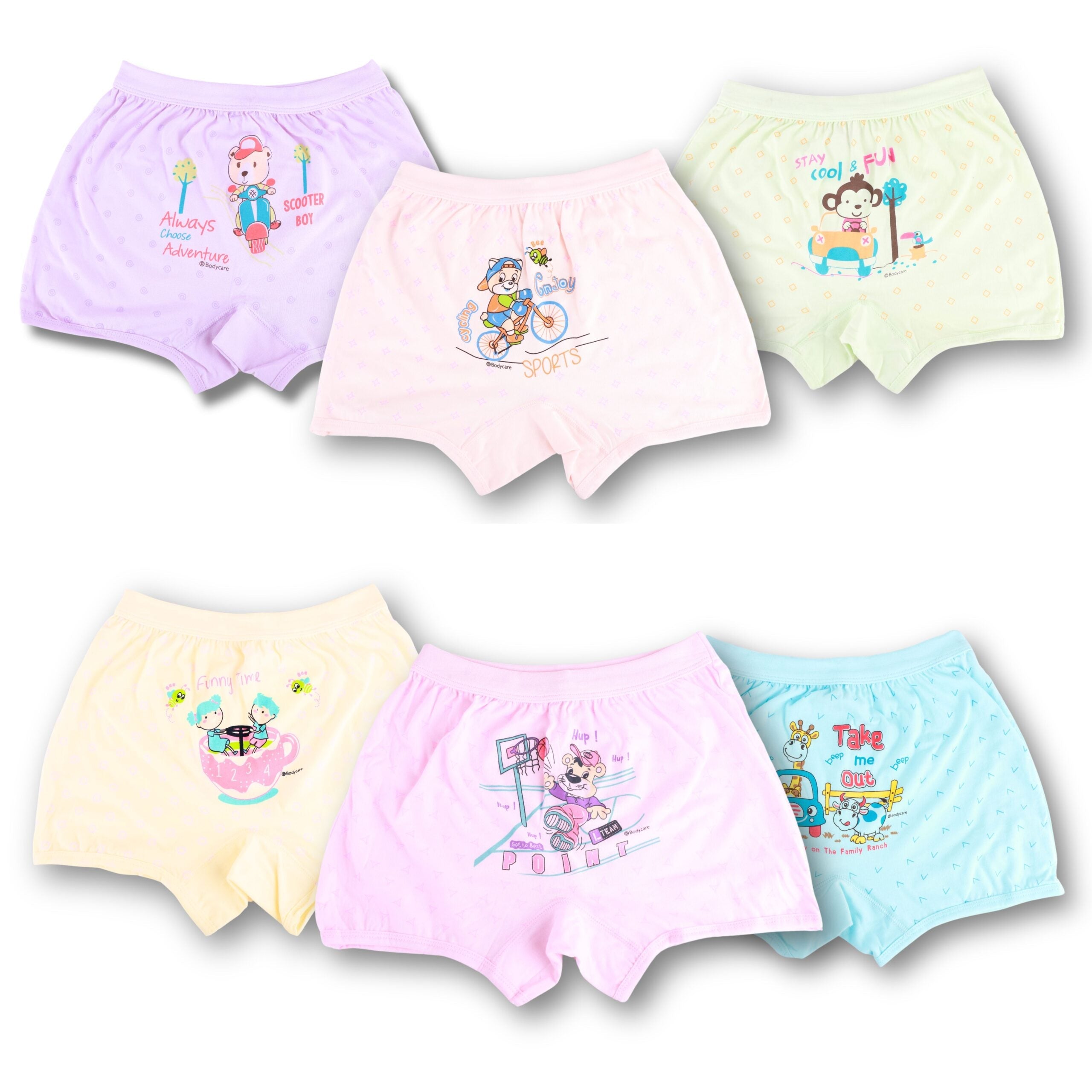 Bodycare Cotton Printed Unisex Bloomer Multicolor Combos