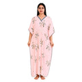Spenca Rayon Cotton Printed Kaftan Nighty Gown