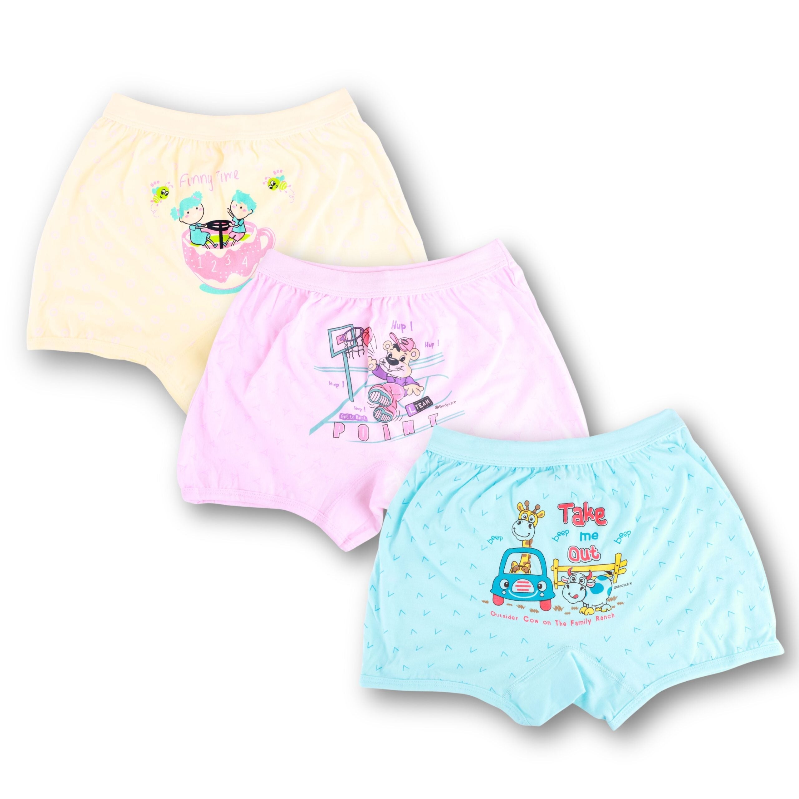 Bodycare Cotton Printed Unisex Bloomer Multicolor Combos