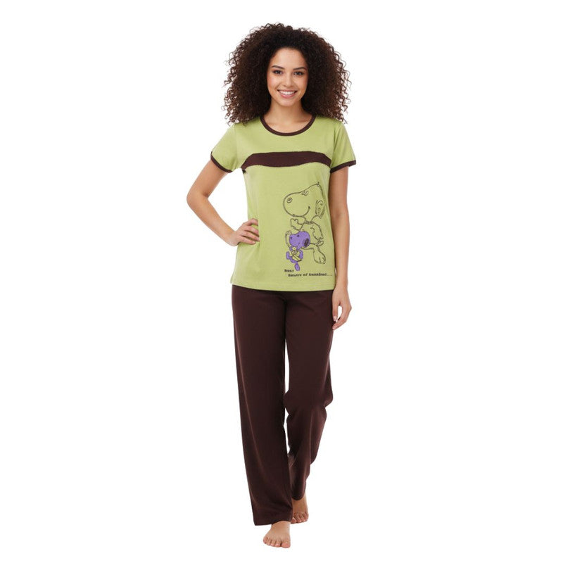 Bhondubagus Women Hosiery Cotton Night Suit