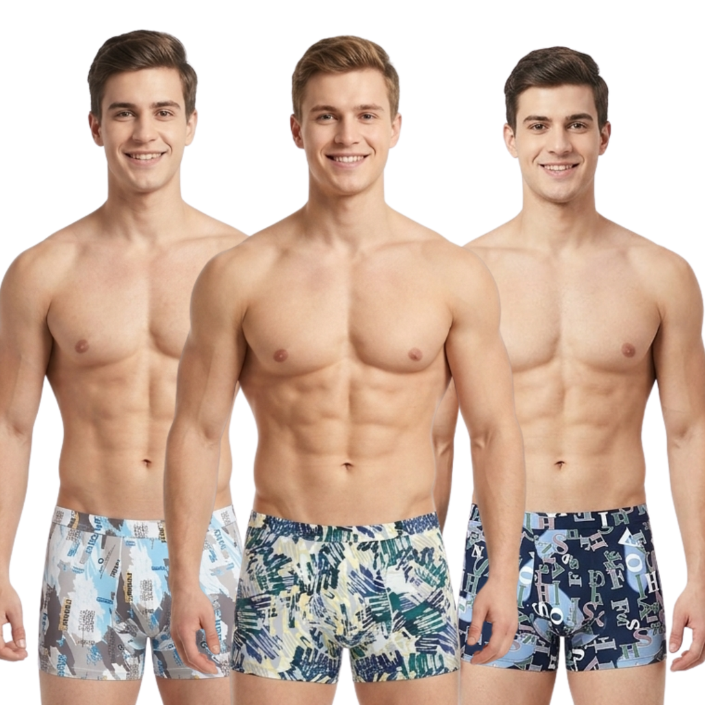 Spenca Sretchable Tactel Printed Trunk Assorted Colors