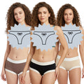 Body X Women Luxurious Soft Modal Mid Waist Full Brief Panty Pack Of 3 Assorted Colors