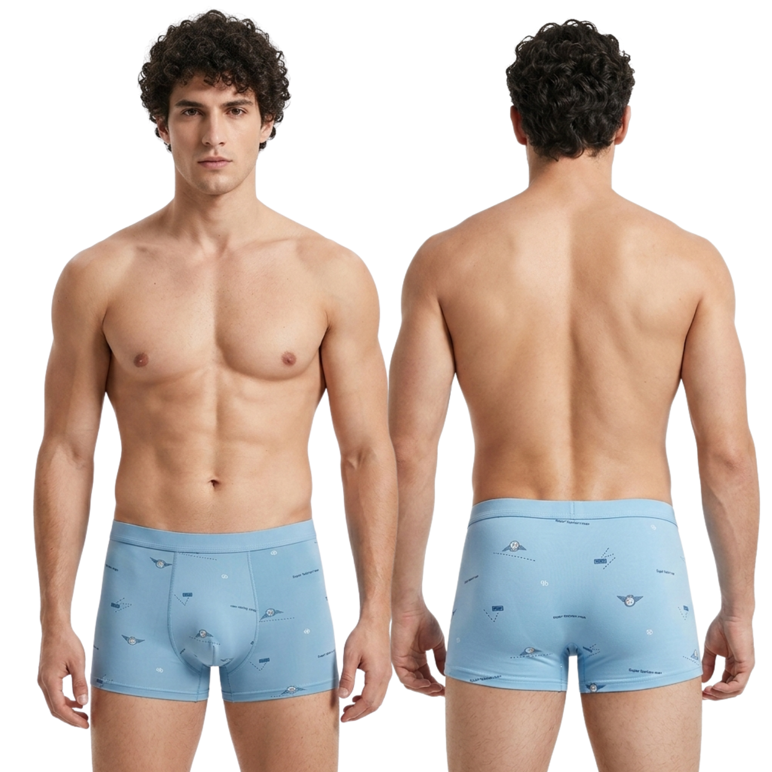 Spenca Super Stretchable Tactel Printed Inner Elastic Trunk Pack Of 3 Assorted Colors