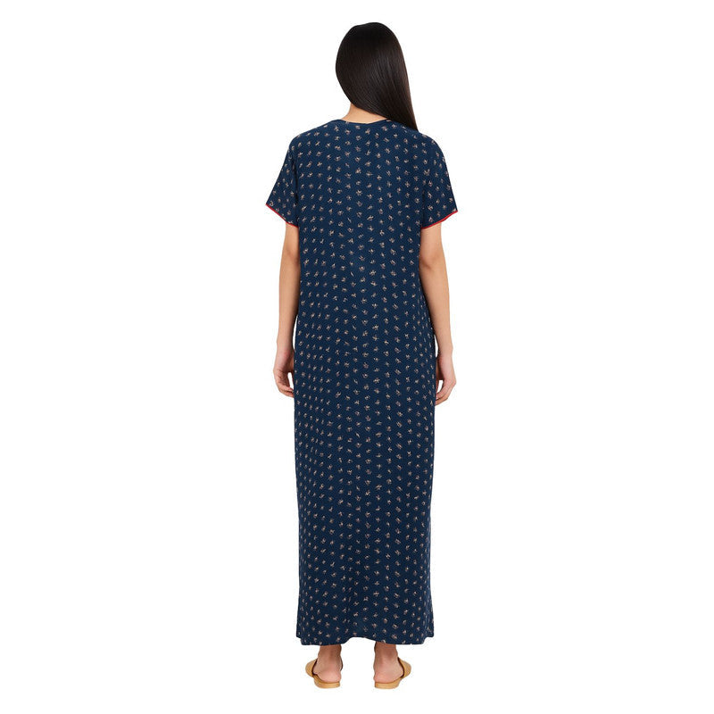 Spenca Alpine Cotton Printed Plates Nighty Gown 2XL Size