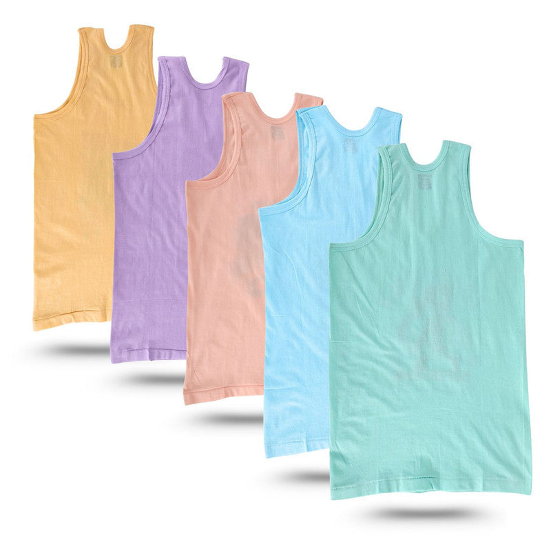 Dollar Kids Boys Cotton Printed Vest Multicolor Pack Of 6