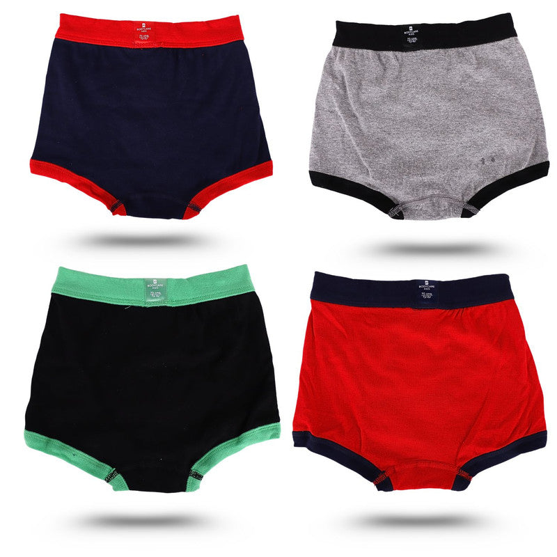 Body Care Kids Hosiery Cotton Front Open Trunk Multicolor Pack Of 4