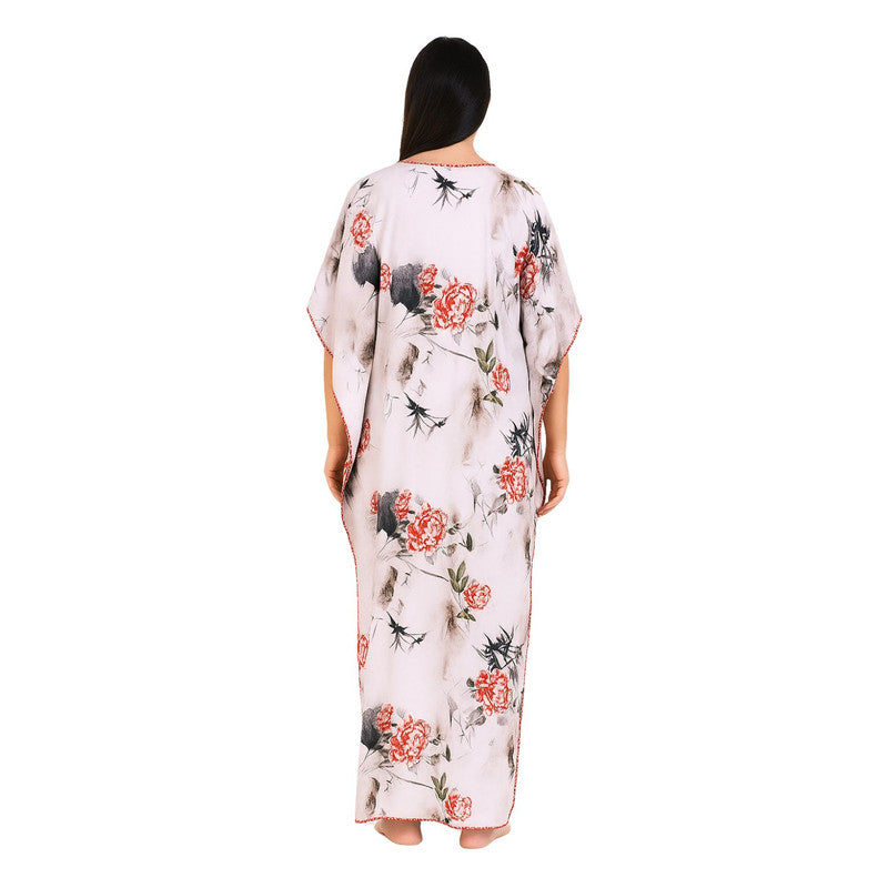Spenca Rayon Cotton Printed Kaftan Nighty Gown