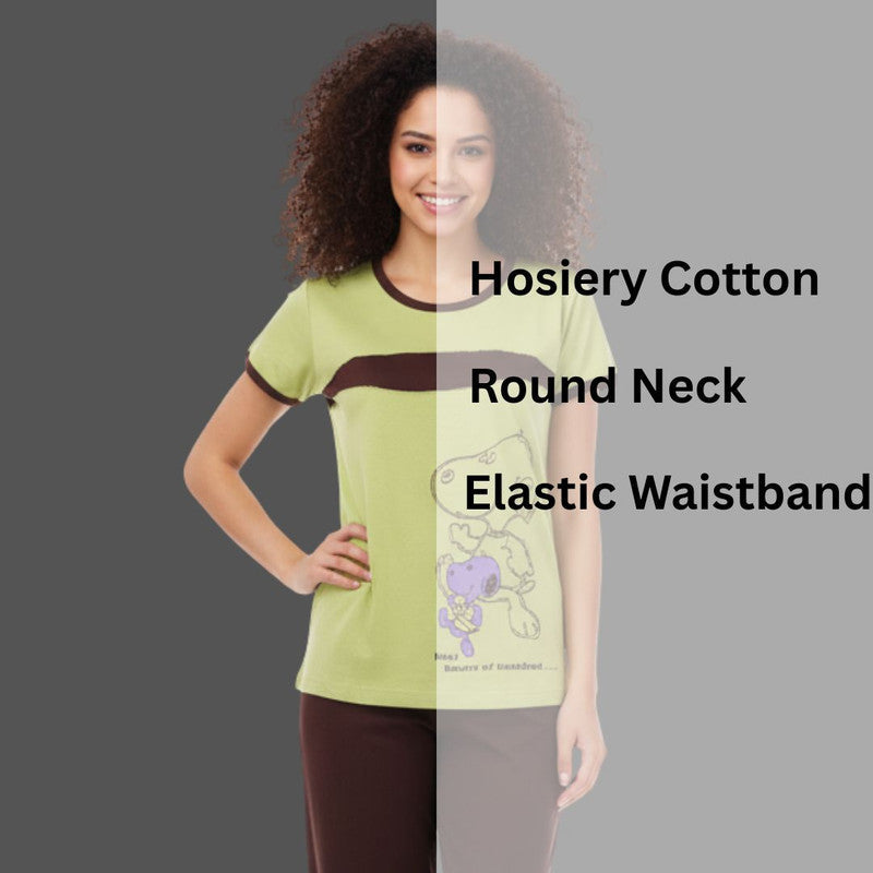 Bhondubagus Women Hosiery Cotton Night Suit