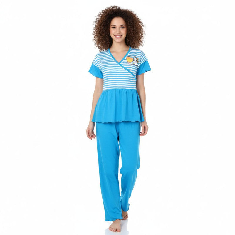 Bhondubagus Women Hosiery Cotton Night Suit