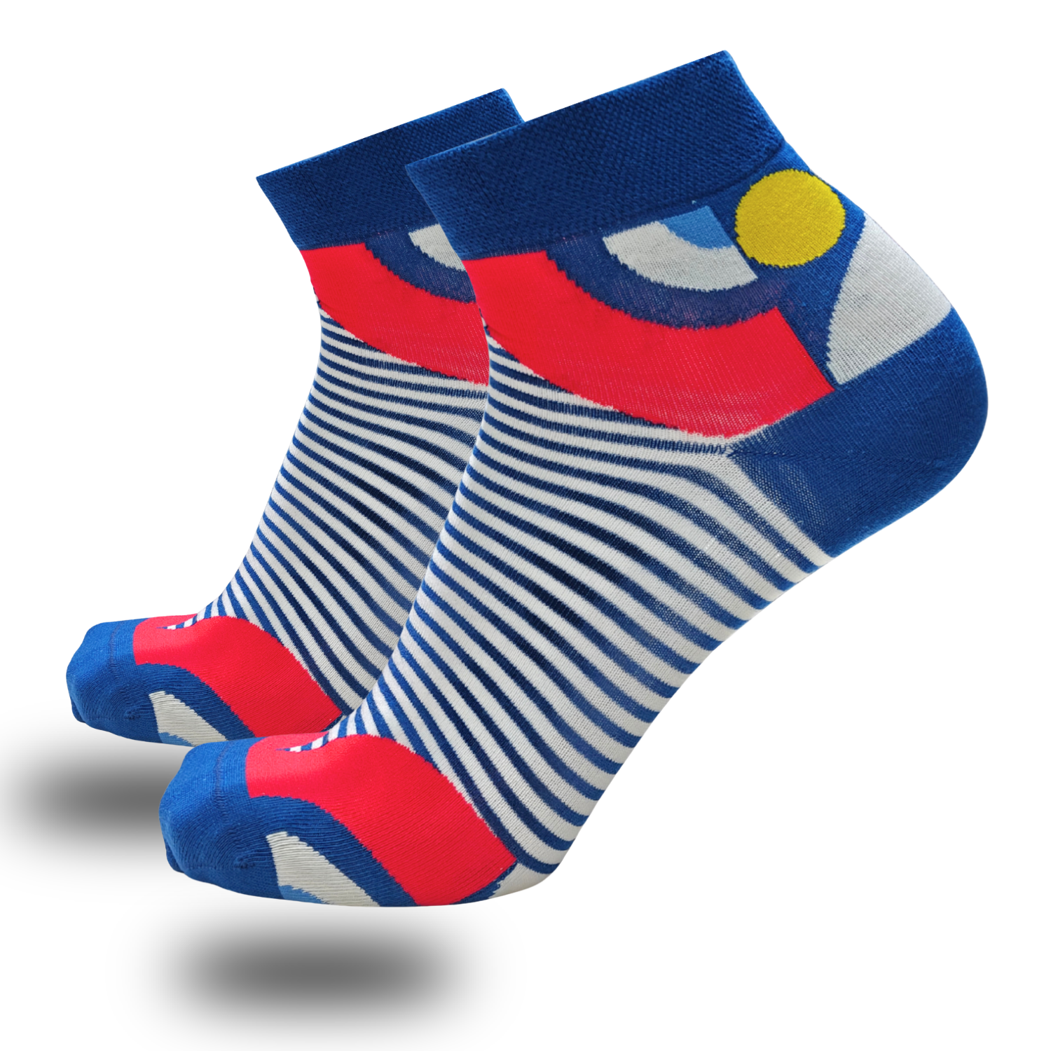 Bonjour Unisex Cotton Printed Ankle Socks Pack Of 5 Asstd. Colors