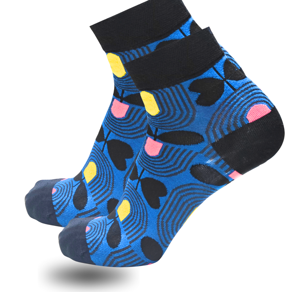 Bonjour Unisex Cotton Printed Ankle Socks Pack Of 5 Asstd. Colors