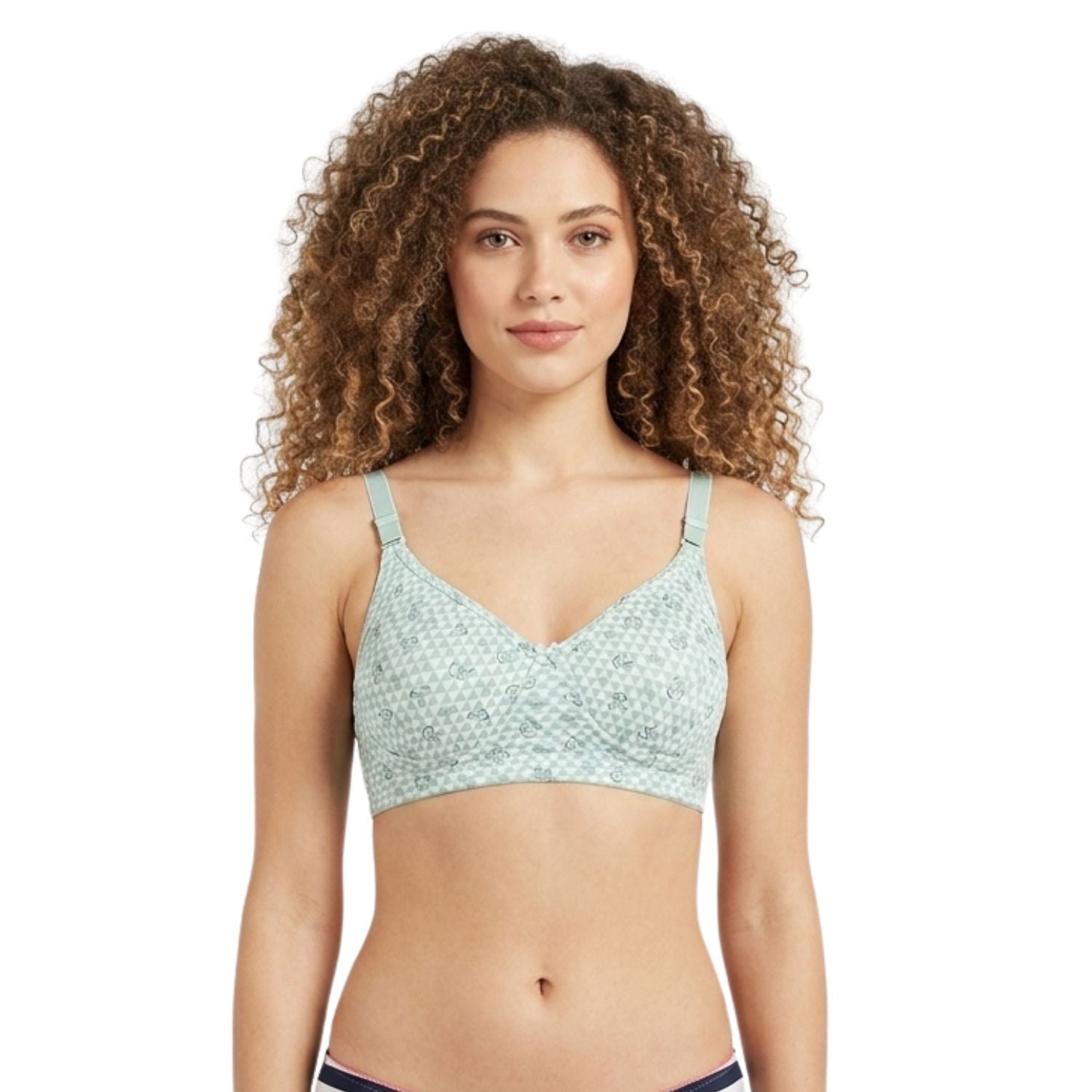 Goodwill Non Padded, Non Wired, Seamless "C" Cup Bra Pack Of 3 Assorted Colors