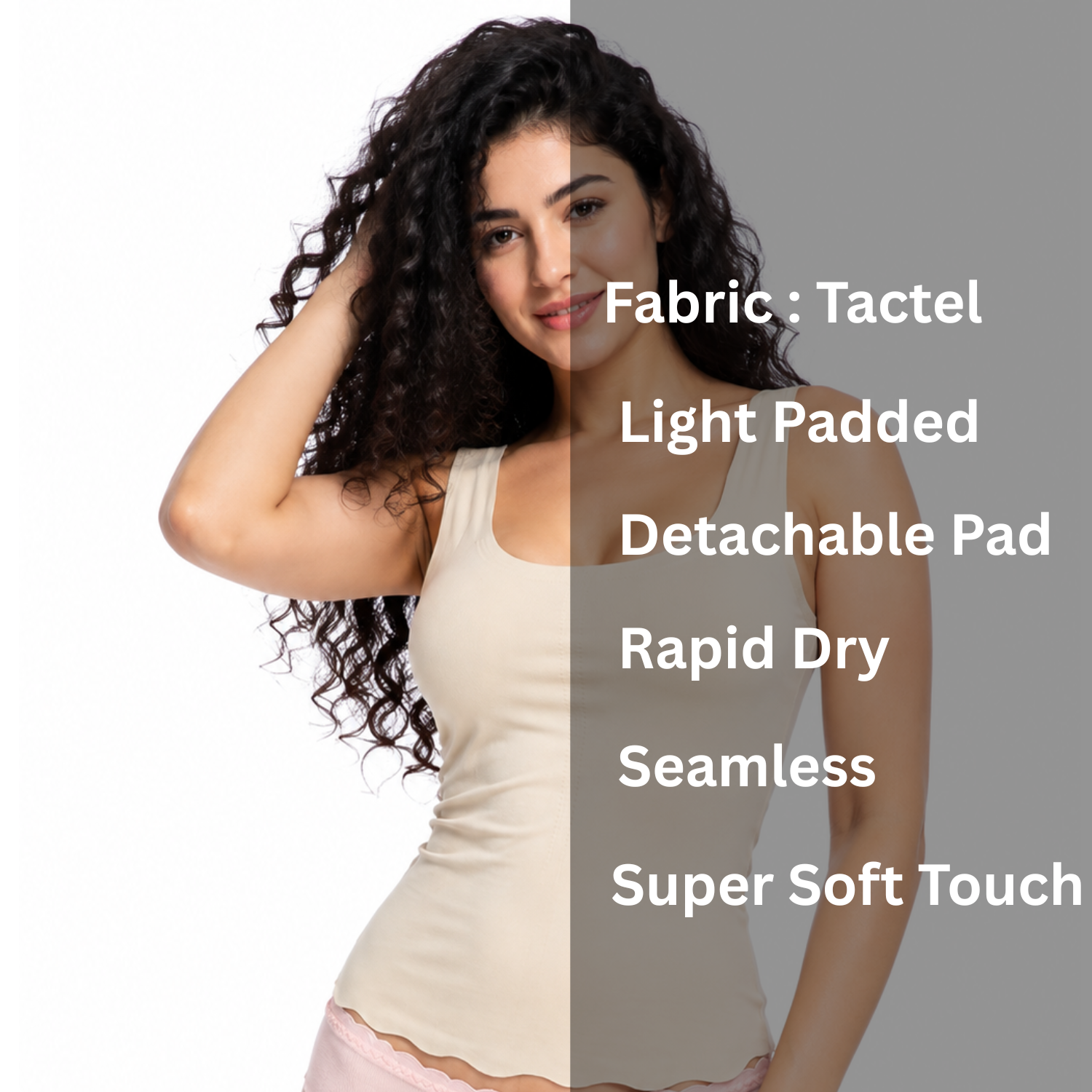 Spenca Seam less & Detach able Padded Free Size Camisoles / Tank Top