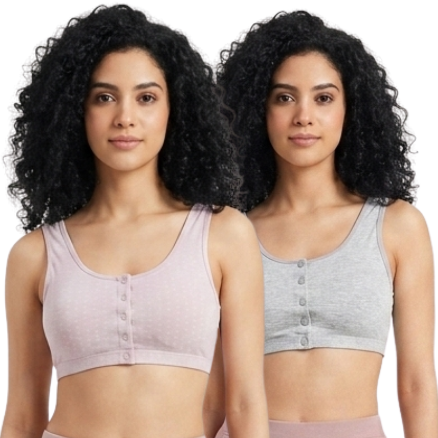 Spenca Front Open Padded Micro Modal Padded Pack Of 2 Assorted Colors