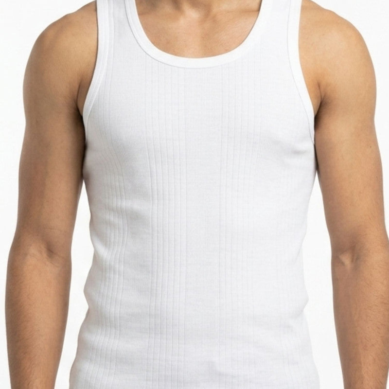 Body X Stripe Cotton Vest Pack Of 4