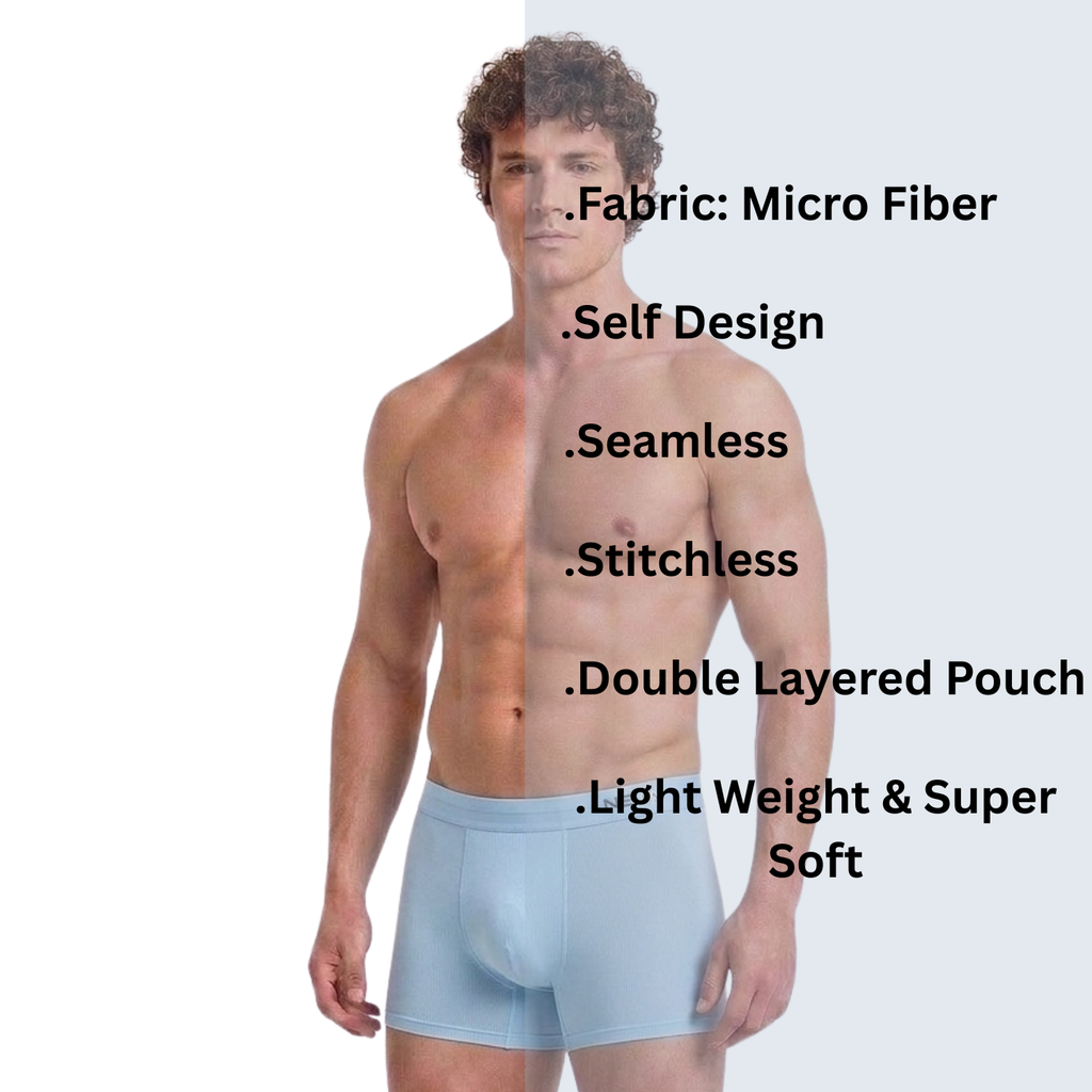 Neva 4Way Stretchable Seamless, Stitchless, Self Design Combos Assorted Colors