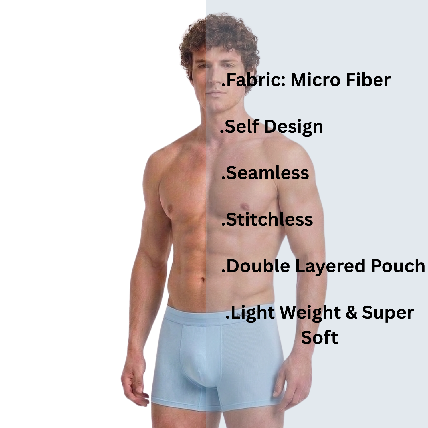 Neva 4Way Stretchable Seamless, Stitchless, Self Design Combos Assorted Colors