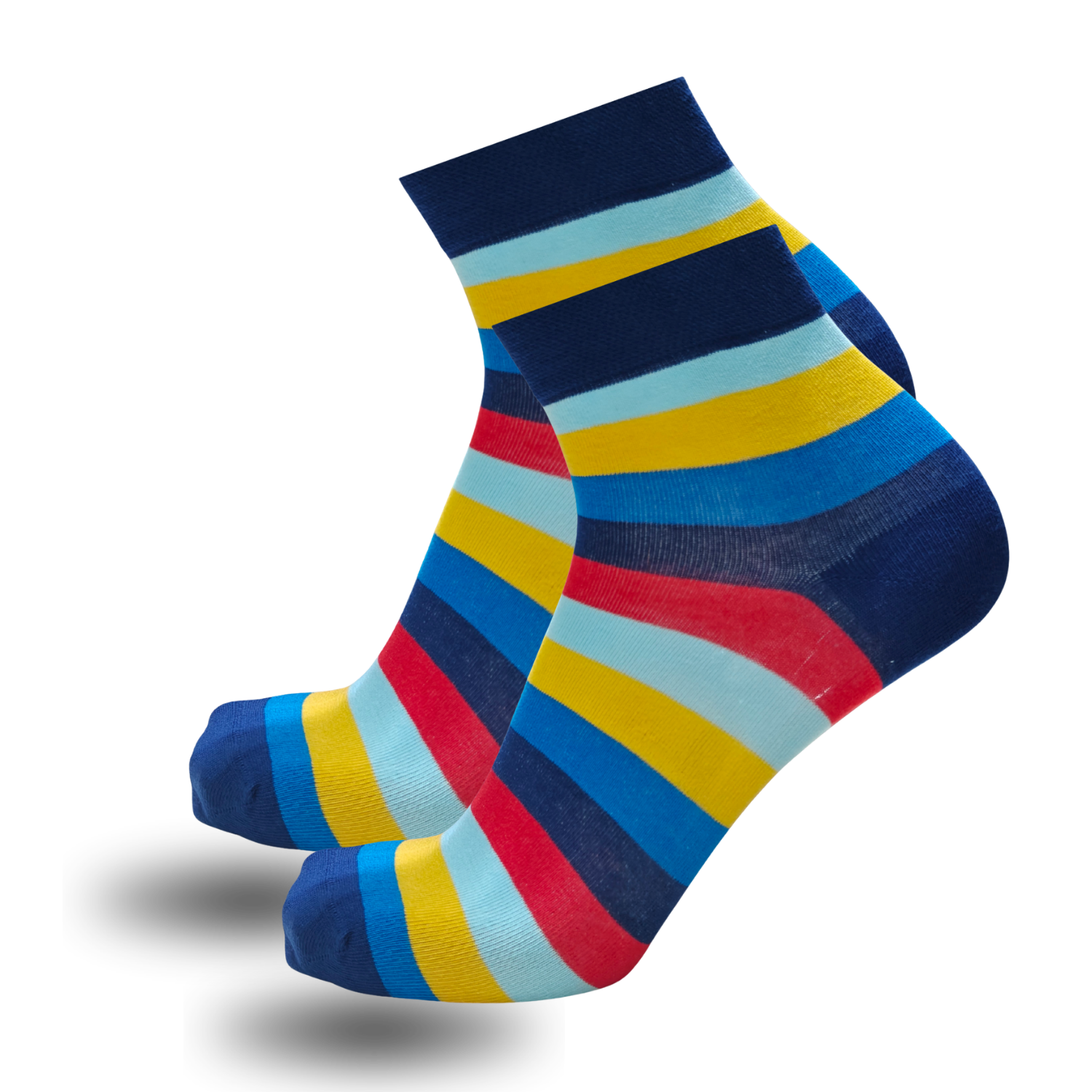 Bonjour Unisex Cotton Printed Ankle Socks Pack Of 5 Asstd. Colors