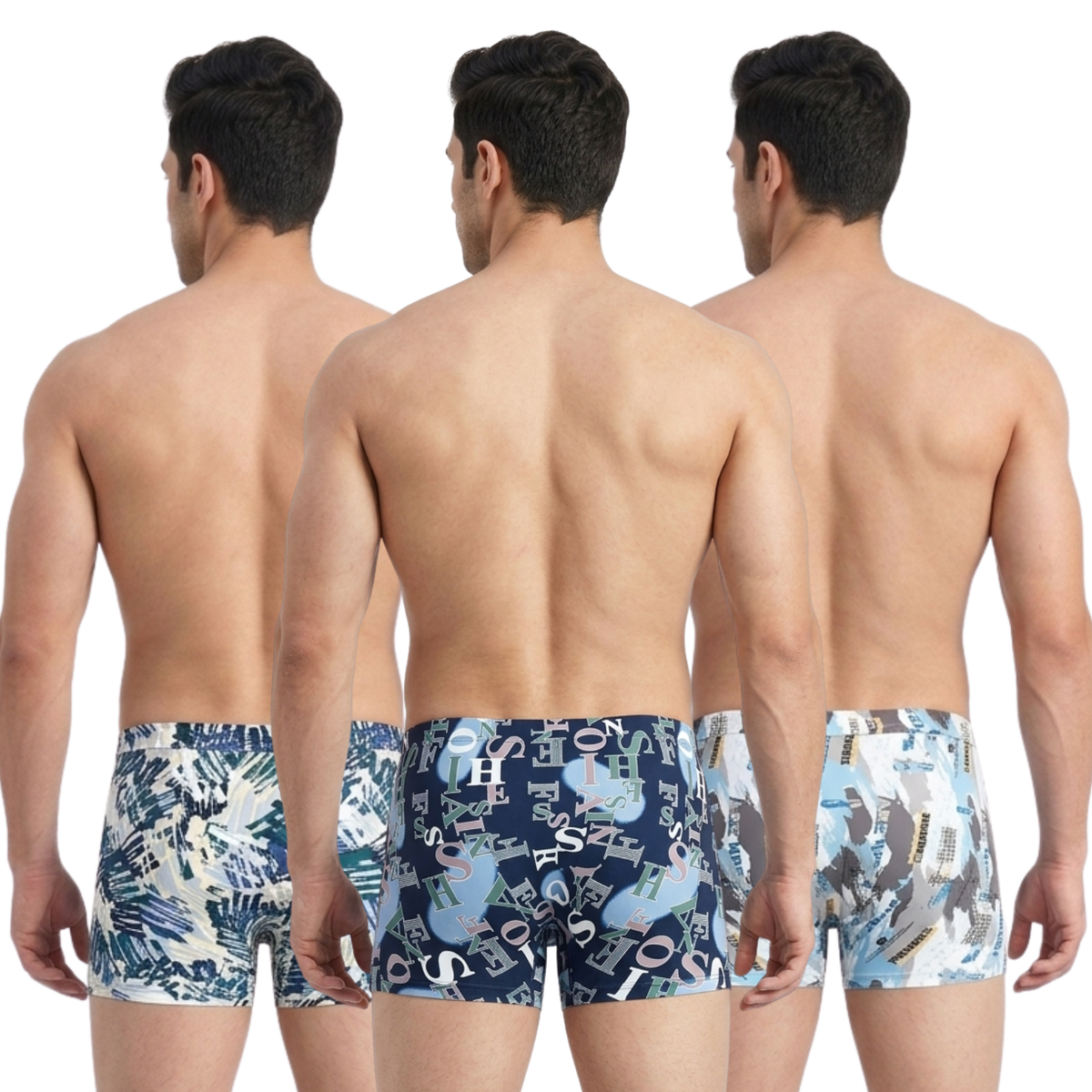 Spenca Sretchable Tactel Printed Trunk Assorted Colors