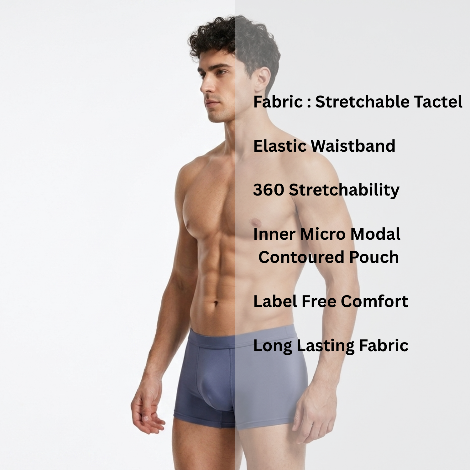 Bhondubagus Stretchable Super Soft Tactel Trunk Assorted Color Combos