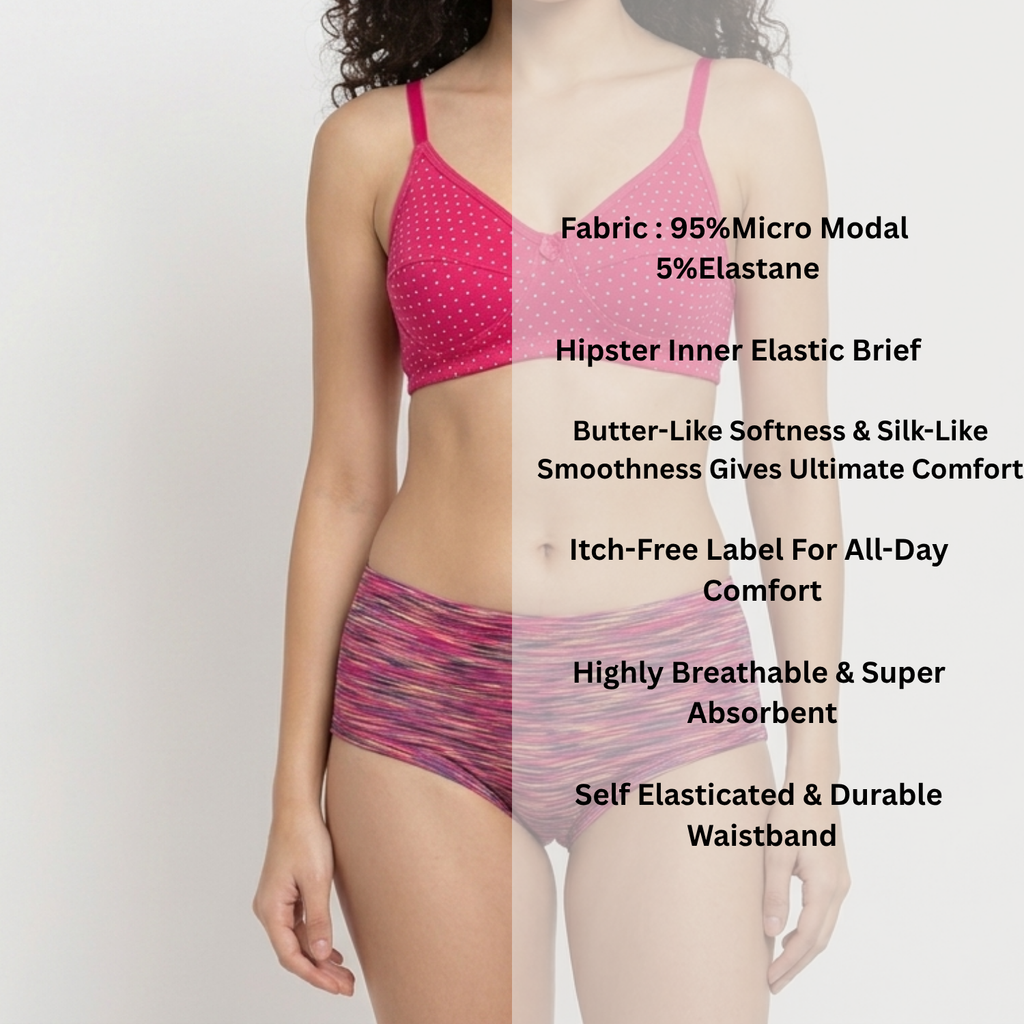 Neva Micro Modal Inner Elastic Hipster Full Coverage Panties Assorted Colors