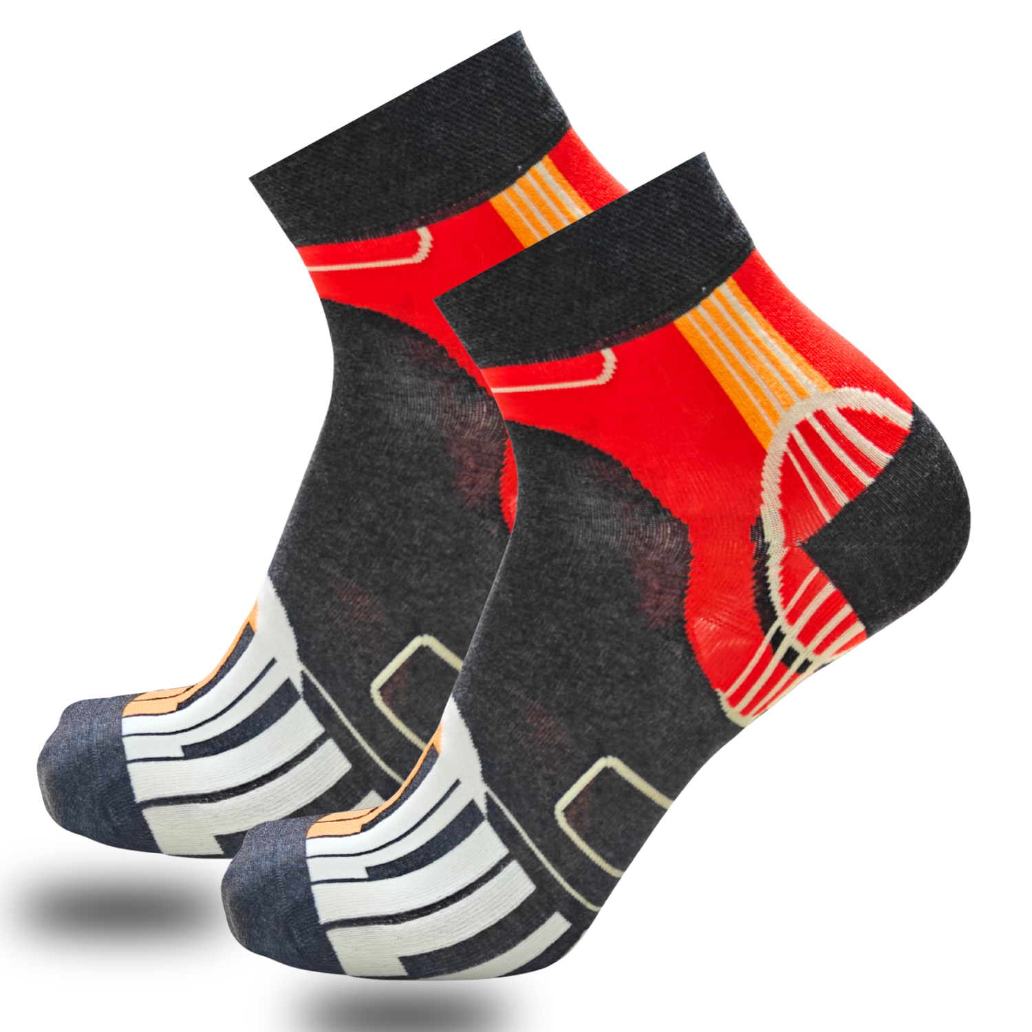 Bonjour Unisex Cotton Printed Ankle Socks Pack Of 5 Asstd. Colors