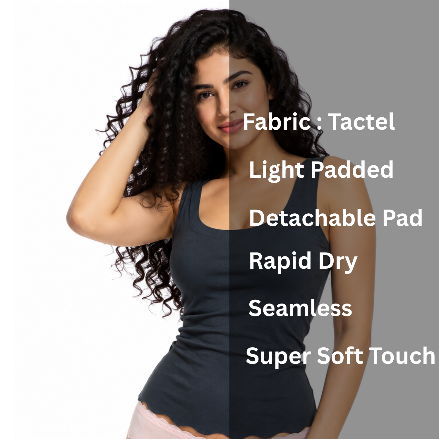 Spenca Seam less & Detach able Padded Free Size Camisoles / Tank Top