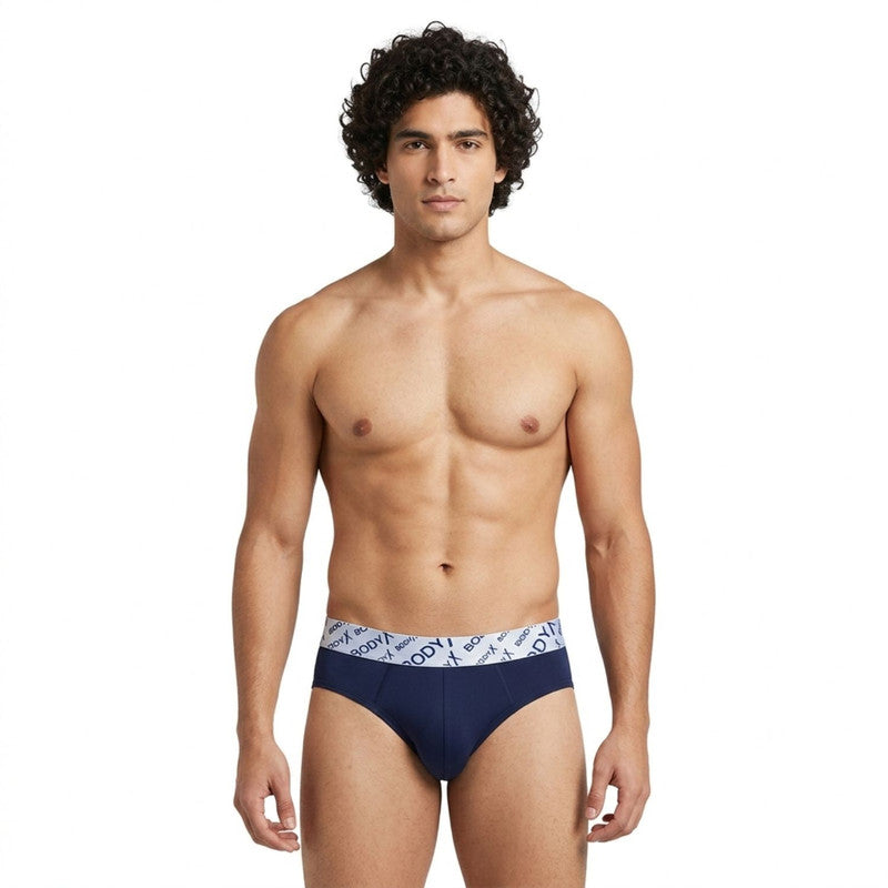 Body X Stretchable Tactel Briefs Pack Of 3 Asstd Colors