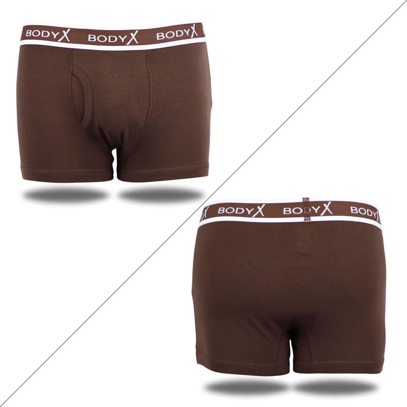 Body X Men Cotton Front Open Trunk Multicolor Pack Of 4
