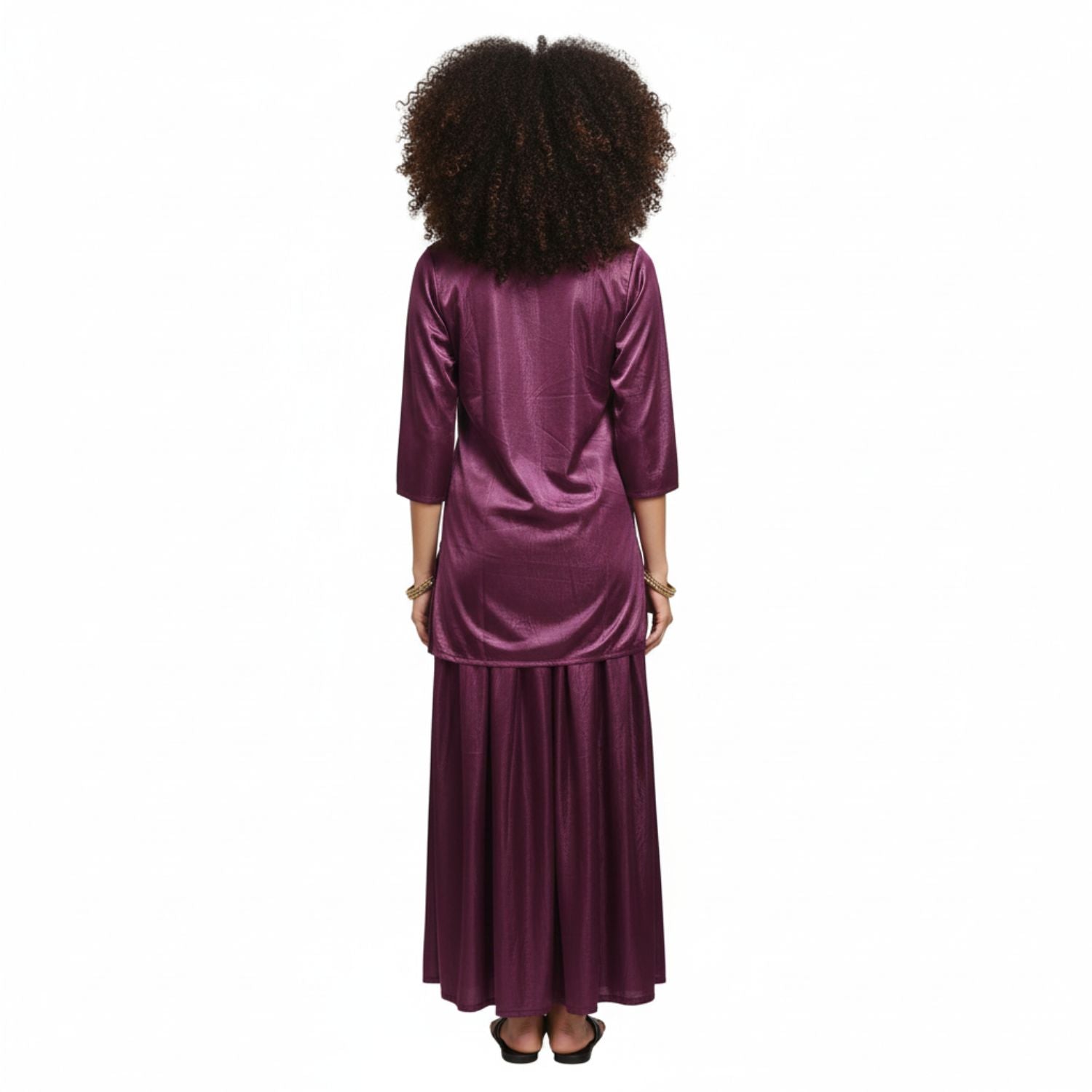 Spenca Satin Lungi Nighty One Size Assorted Colors