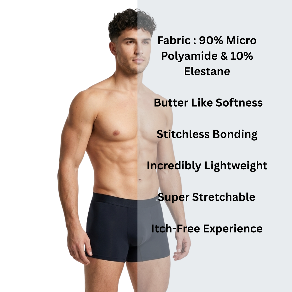 Neva Stretchable Amide Seamless & Stitch Less Pack Assorted Colors