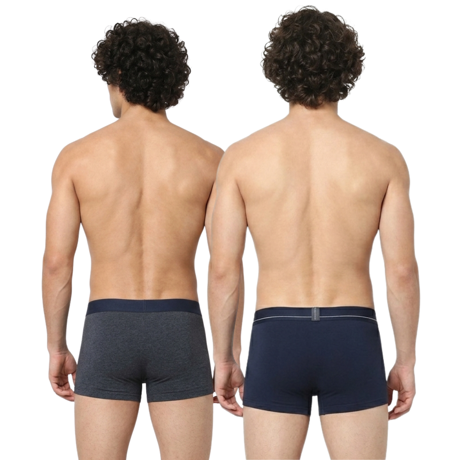 Jack & Jones Cotton Low Waist Trunk Pack Of 2 Assorted Colors