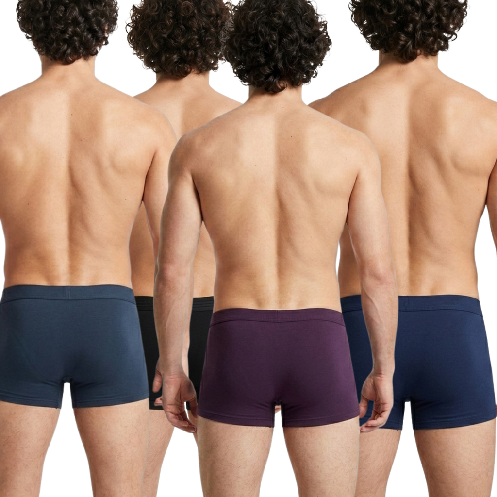 Spenca Super Soft Net Panel With Bamboo Trunk Pack Of 4 Assorted Colors