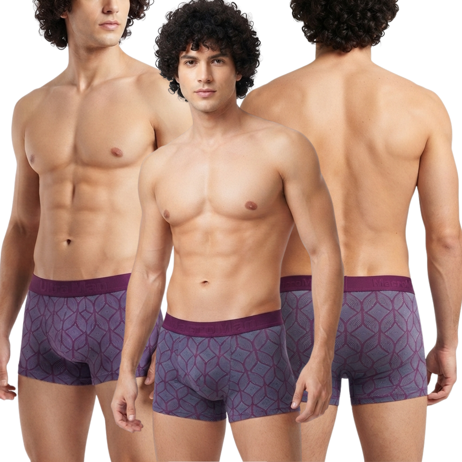 Macroman Printed Stretchable Hosiery Mini Trunk Pack Of 5 Assorted Colors