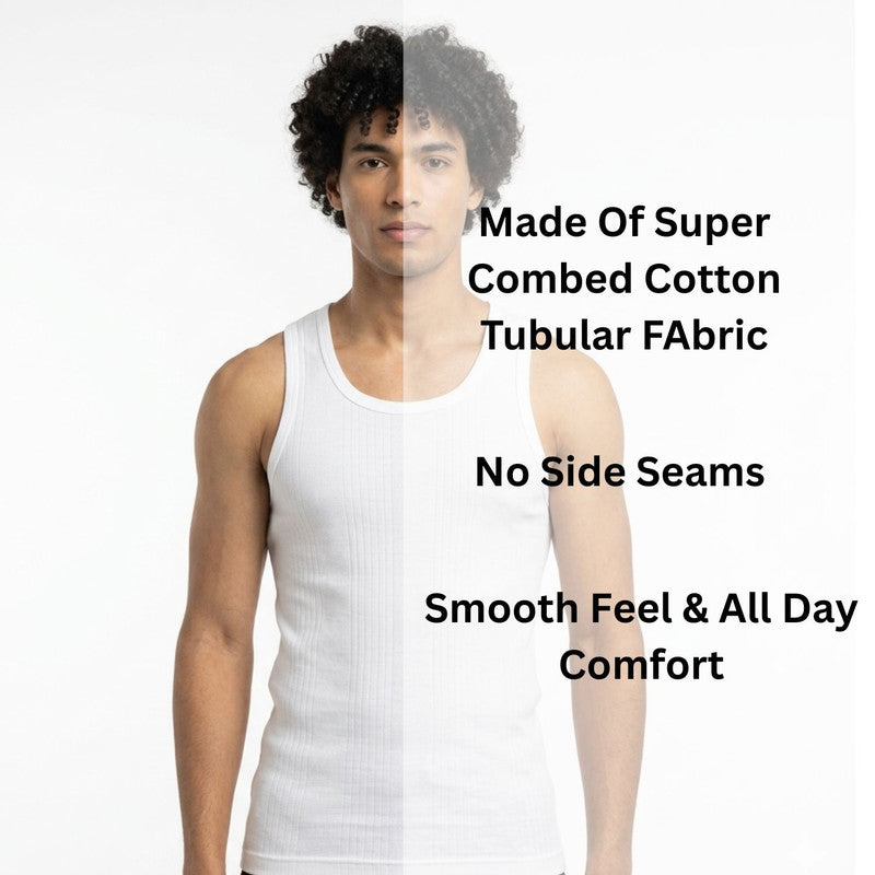 Body X Stripe Cotton Vest Pack Of 4