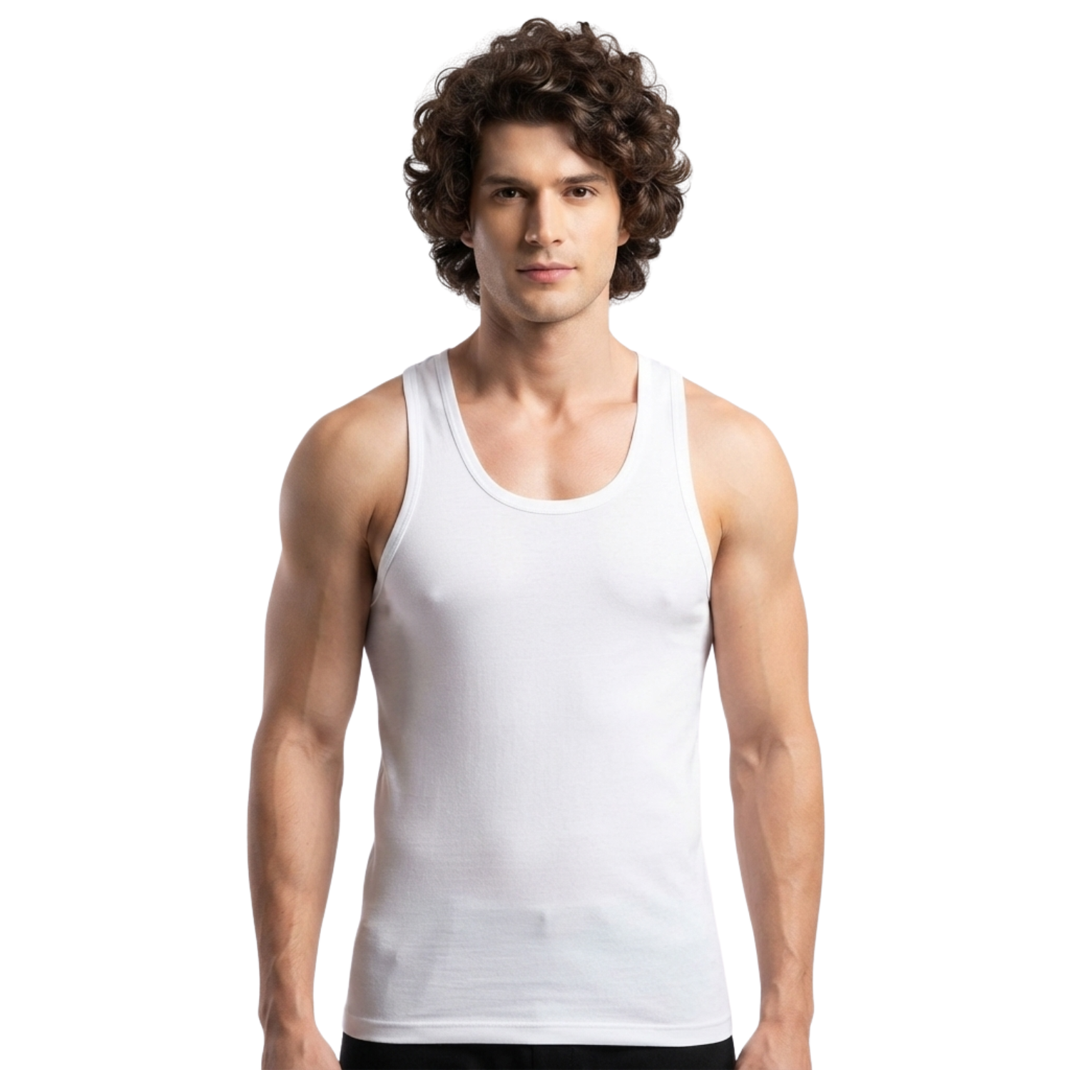 Neva Micro Modal Super Soft Seat Absorbing  White Vest Pack Of 4