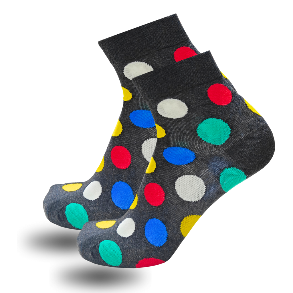 Bonjour Unisex Cotton Printed Ankle Socks Pack Of 5 Asstd. Colors