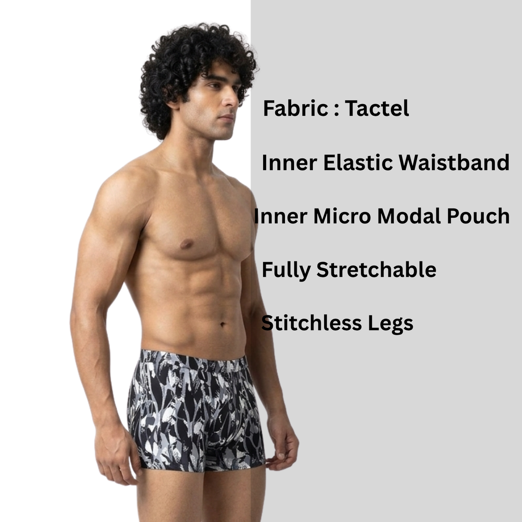 Spenca Sretchable Tactel Printed Trunk Assorted Colors