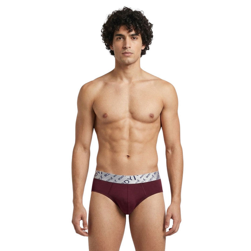 Body X Stretchable Tactel Briefs Pack Of 3 Asstd Colors
