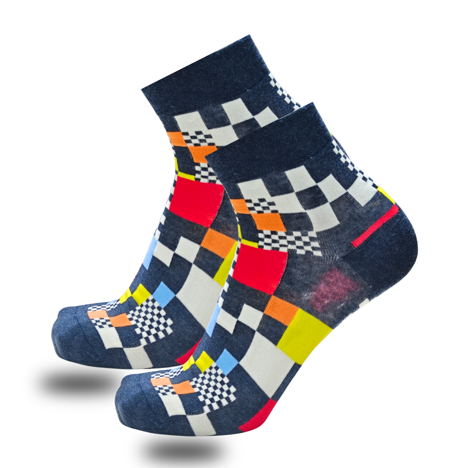 Bonjour Unisex Cotton Printed Ankle Socks Pack Of 5 Asstd. Colors