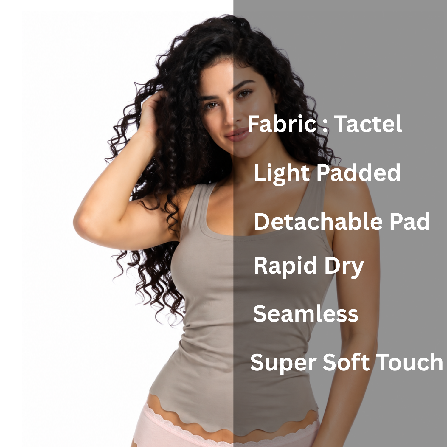 Spenca Seam less & Detach able Padded Free Size Camisoles / Tank Top