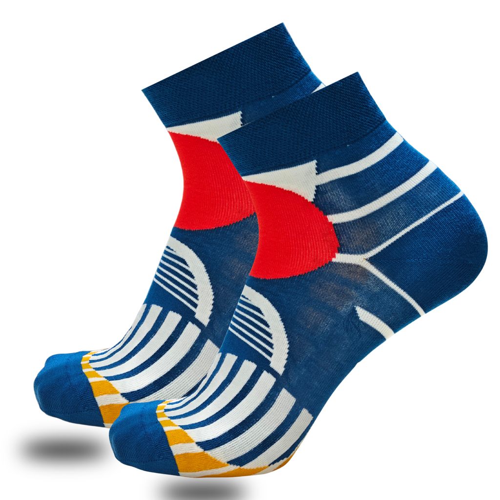 Bonjour Unisex Cotton Printed Ankle Socks Pack Of 5 Asstd. Colors