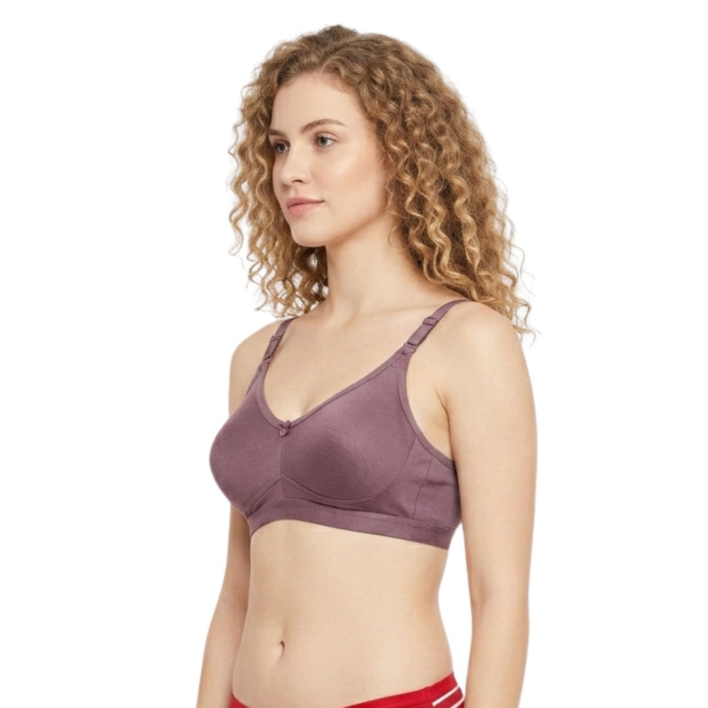Goodwill Non Padded, Non Wired, Seamless Bra Pack Of 3 Assorted Colors