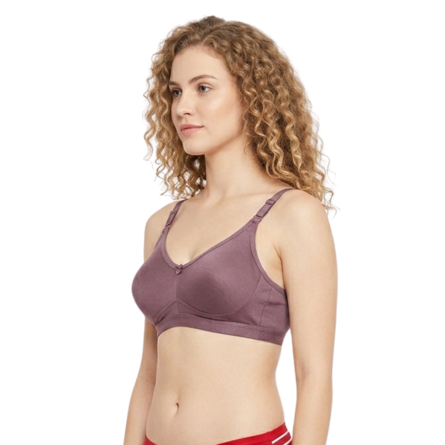 Goodwill Non Padded, Non Wired, Seamless Bra Pack Of 3 Assorted Colors