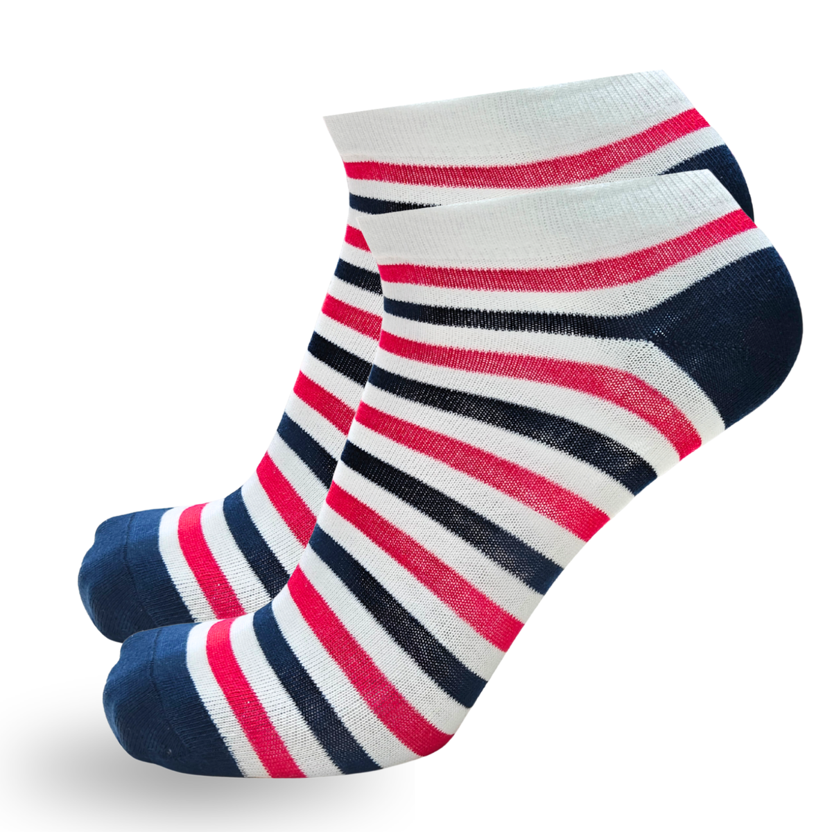 BodyCare Men's Cotton Sneaker Printed Socks Pack Of 5 Assorted Colors