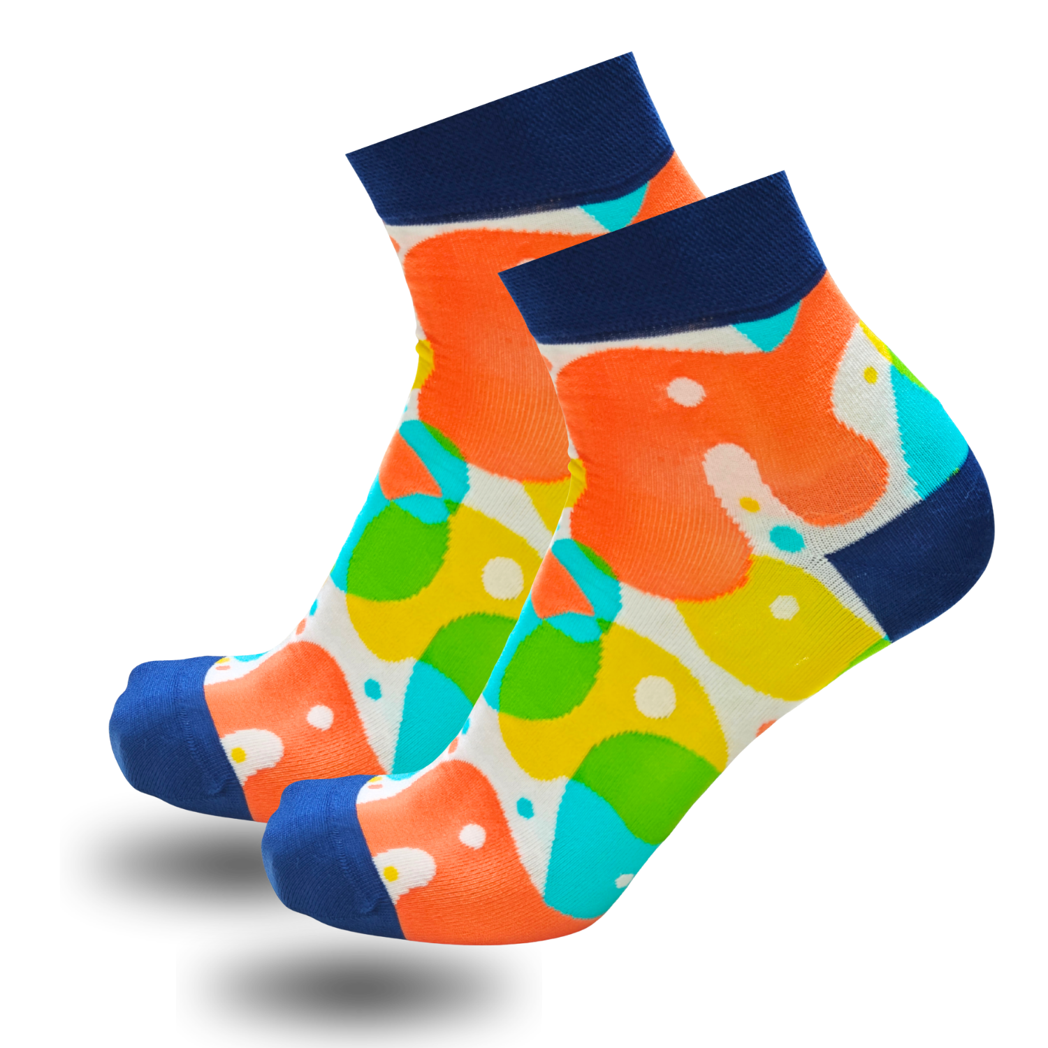Bonjour Unisex Cotton Printed Ankle Socks Pack Of 5 Asstd. Colors