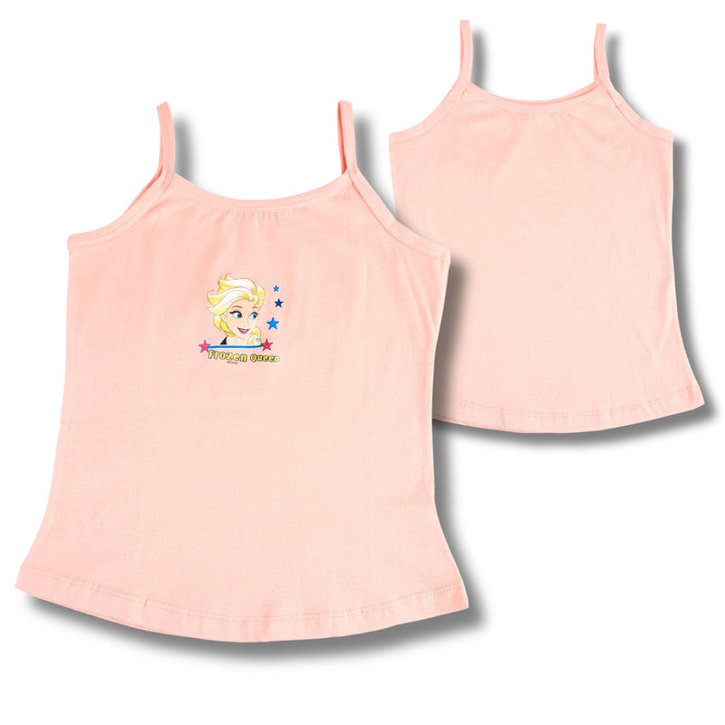 Bodycare Cotton Printed Girls Chemisole Multicolor Combos