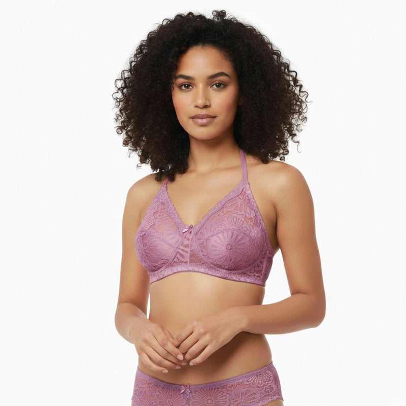 Spenca Neted Halter Neck With Thongs Nighty Free Size